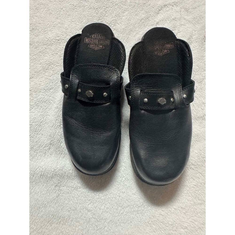 Harley Davidson Elsie leather slip on mule
